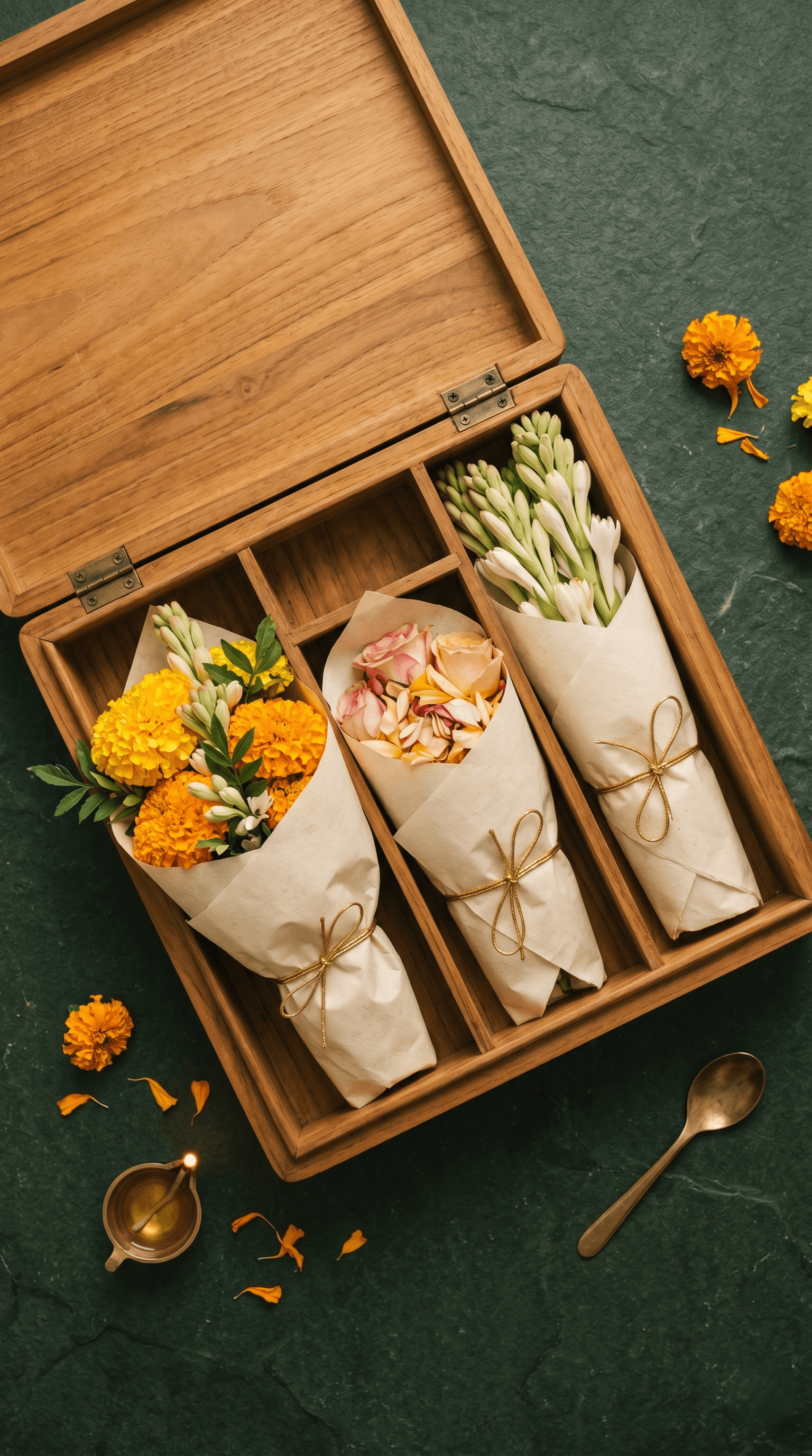 Fresh seasonal blooms